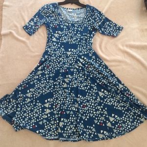 💥SOLD💥LuLaRoe Medium Blue Ana Dress